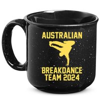 Australian Breakdance Team 2024 Funny Breakdancing Meme 24 15oz Campfire Ceramic Mug