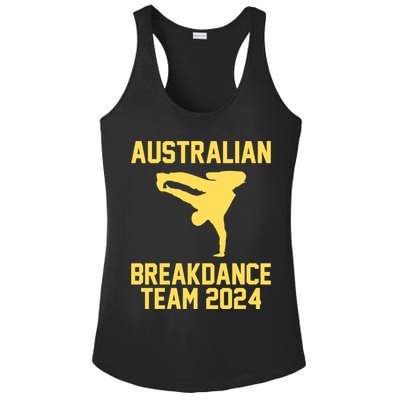 Australian Breakdance Team 2024 Funny Breakdancing Meme 24 Ladies PosiCharge Competitor Racerback Tank