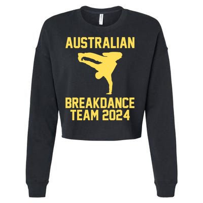 Australian Breakdance Team 2024 Funny Breakdancing Meme 24 Cropped Pullover Crew