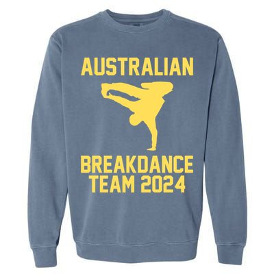 Australian Breakdance Team 2024 Funny Breakdancing Meme 24 Garment-Dyed Sweatshirt