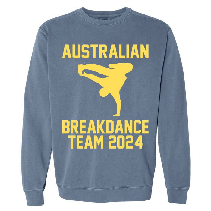 Australian Breakdance Team 2024 Funny Breakdancing Meme 24 Garment-Dyed Sweatshirt