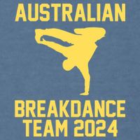 Australian Breakdance Team 2024 Funny Breakdancing Meme 24 Garment-Dyed Sweatshirt