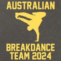 Australian Breakdance Team 2024 Funny Breakdancing Meme 24 Cotton Canvas Backpack