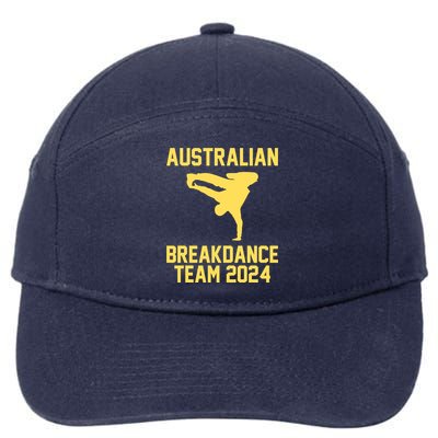 Australian Breakdance Team 2024 Funny Breakdancing Meme 24 7-Panel Snapback Hat