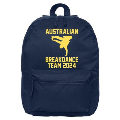 Australian Breakdance Team 2024 Funny Breakdancing Meme 24 16 in Basic Backpack