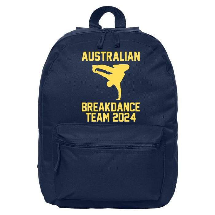 Australian Breakdance Team 2024 Funny Breakdancing Meme 24 16 in Basic Backpack