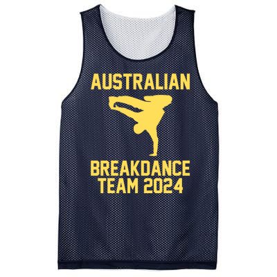 Australian Breakdance Team 2024 Funny Breakdancing Meme 24 Mesh Reversible Basketball Jersey Tank