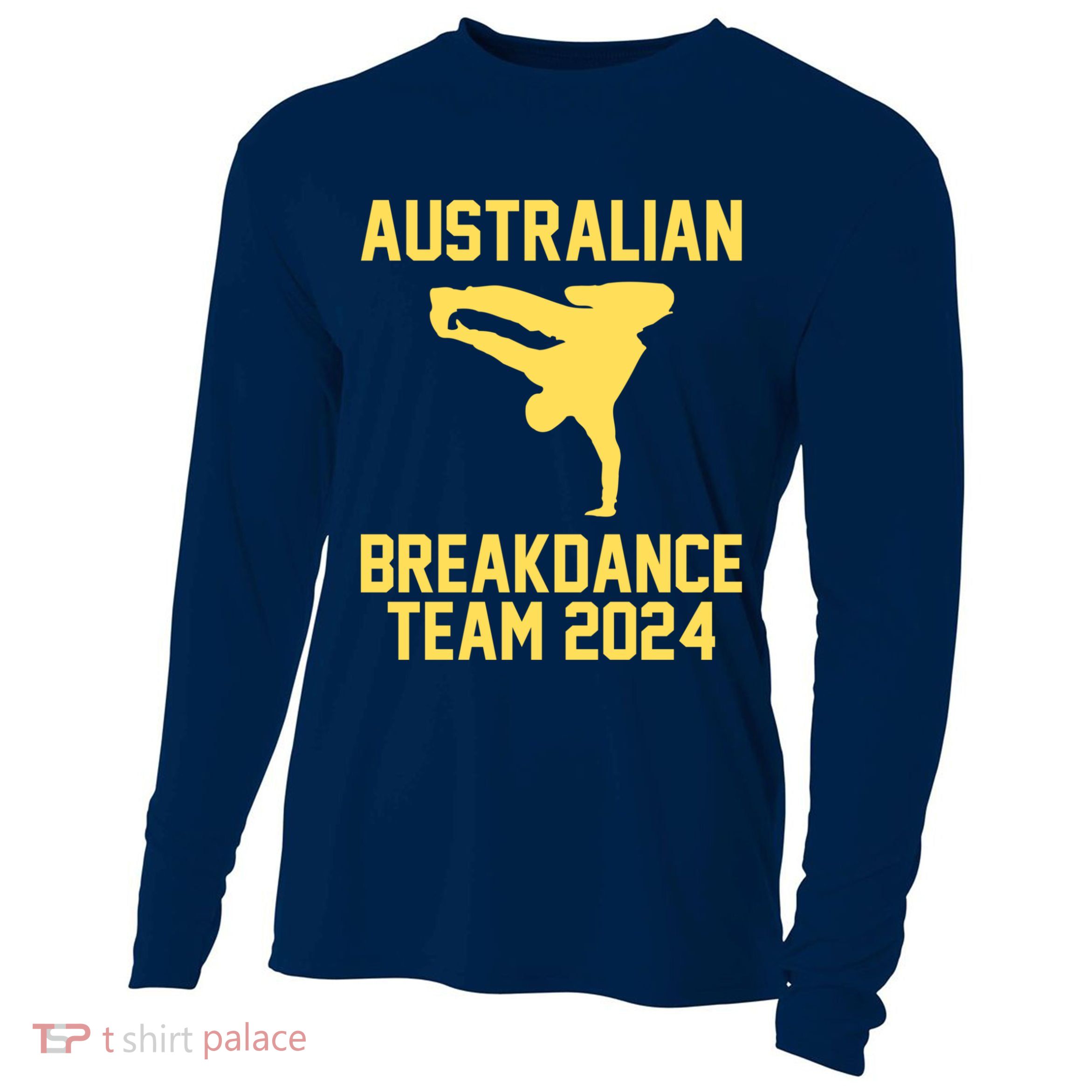 Australian Breakdance Team 2024 Funny Breakdancing Meme 24 Cooling Performance Long Sleeve Crew
