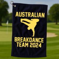 Australian Breakdance Team 2024 Funny Breakdancing Meme 24 Golf Towel