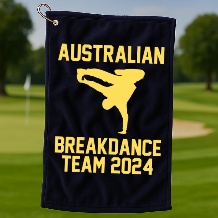 Australian Breakdance Team 2024 Funny Breakdancing Meme 24 Golf Towel