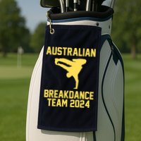 Australian Breakdance Team 2024 Funny Breakdancing Meme 24 Golf Towel