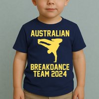 Australian Breakdance Team 2024 Funny Breakdancing Meme 24 Toddler T-Shirt