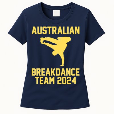 Australian Breakdance Team 2024 Funny Breakdancing Meme 24 Womens T-Shirt