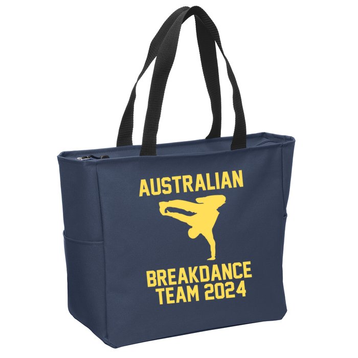 Australian Breakdance Team 2024 Funny Breakdancing Meme 24 Zip Tote Bag