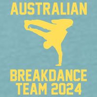 Australian Breakdance Team 2024 Funny Breakdancing Meme 24 Sueded Cloud Jersey T-Shirt