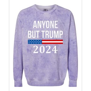 Anyone But Trump 2024 Colorblast Crewneck Sweatshirt