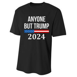 Anyone But Trump 2024 Performance Sprint T-Shirt