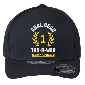 Anal Bead Tugowar Champion Funny Sarcastic Quote Design Flexfit Unipanel Trucker Cap