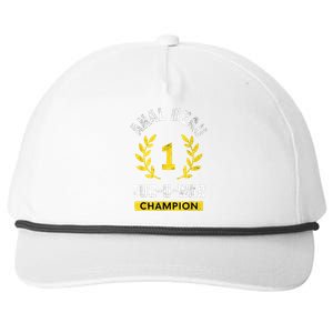 Anal Bead Tugowar Champion Funny Sarcastic Quote Design Snapback Five-Panel Rope Hat