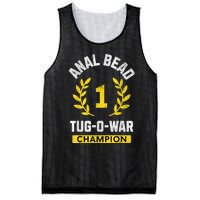 Anal Bead Tugowar Champion Funny Sarcastic Quote Design Mesh Reversible Basketball Jersey Tank