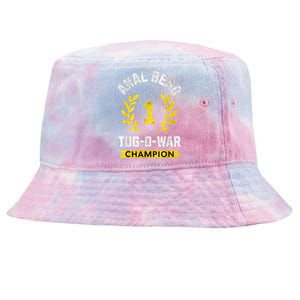 Anal Bead Tugowar Champion Funny Sarcastic Quote Design Tie-Dyed Bucket Hat