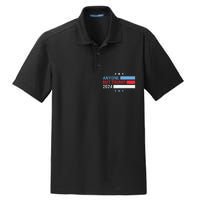 Anyone But Trump 2024 President Election Funny Anti Trump Dry Zone Grid Polo