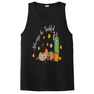 Always Be Tankful Thanksgiving Respiratory Therapist Nurse PosiCharge Competitor Tank