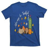 Always Be Tankful Thanksgiving Respiratory Therapist Nurse T-Shirt