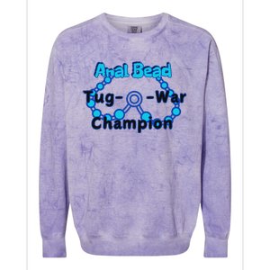 Anal Bead Tug O War Champion Sarcastic Embarrassing Colorblast Crewneck Sweatshirt