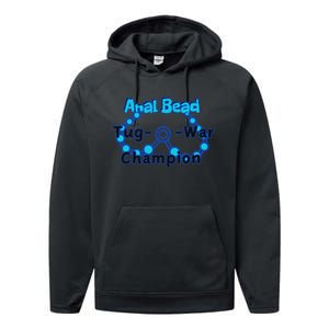 Anal Bead Tug O War Champion Sarcastic Embarrassing Performance Fleece Hoodie