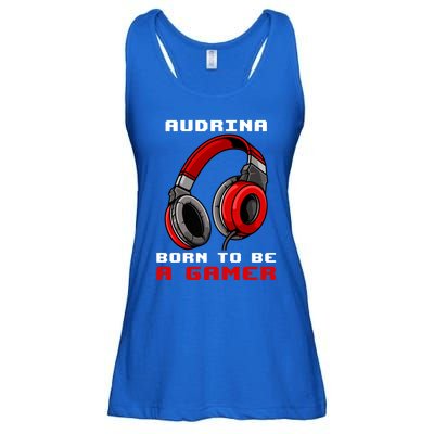 Audrina Born To Be A Gamer Personalized Gift Ladies Essential Flowy Tank