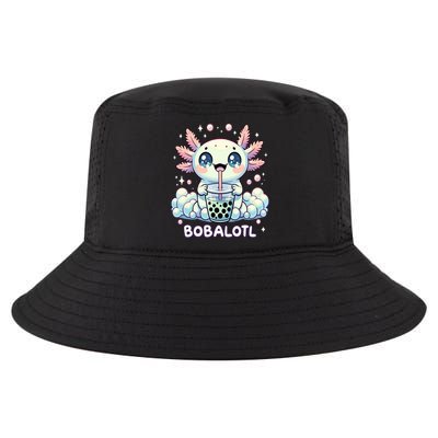 Axolotl Bubble Tea Anime Kawaii Cute Axolotl  Cool Comfort Performance Bucket Hat