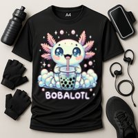 Axolotl Bubble Tea Anime Kawaii Cute Axolotl  Cooling Performance Crew T-Shirt