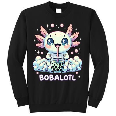 Axolotl Bubble Tea Anime Kawaii Cute Axolotl  Sweatshirt