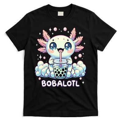 Axolotl Bubble Tea Anime Kawaii Cute Axolotl  T-Shirt