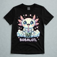 Axolotl Bubble Tea Anime Kawaii Cute Axolotl  T-Shirt