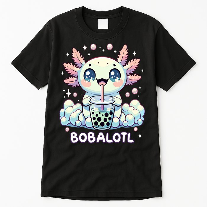 Axolotl Bubble Tea Anime Kawaii Cute Axolotl  Tall T-Shirt