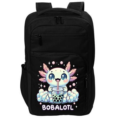 Axolotl Bubble Tea Anime Kawaii Cute Axolotl  Impact Tech Backpack