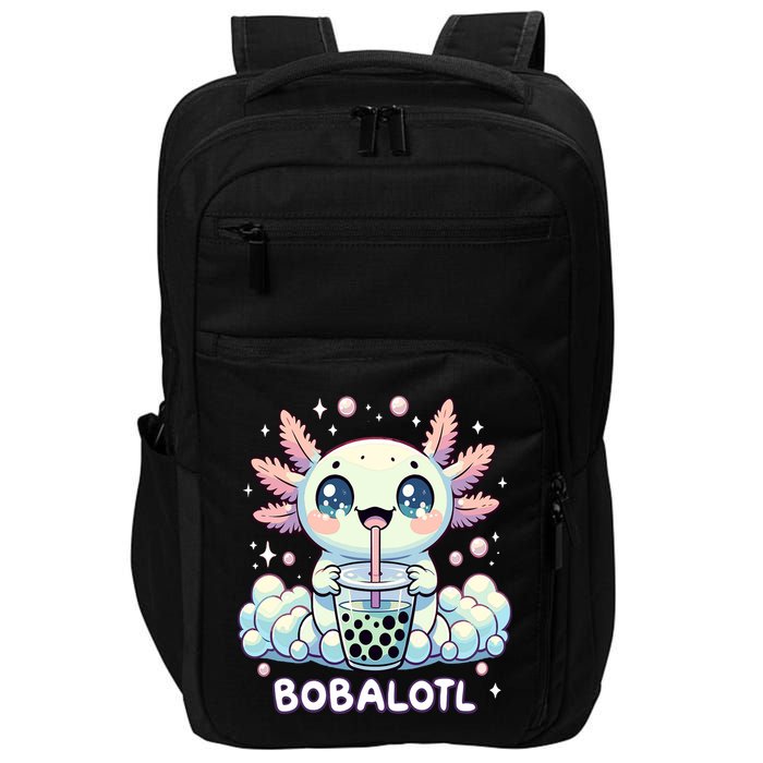 Axolotl Bubble Tea Anime Kawaii Cute Axolotl  Impact Tech Backpack