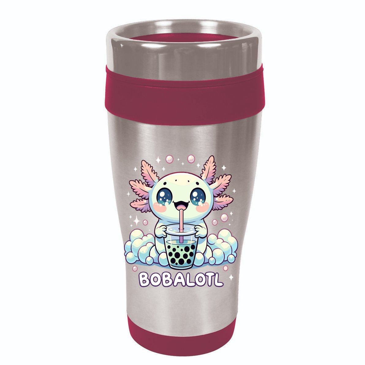 Axolotl Bubble Tea Anime Kawaii Cute Axolotl  Backpack