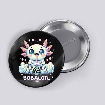 Axolotl Bubble Tea Anime Kawaii Cute Axolotl  Button