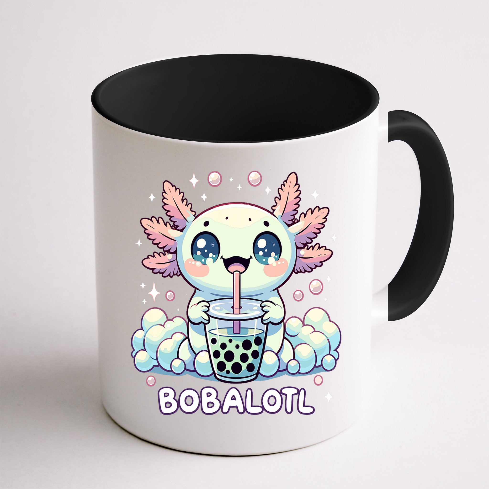 Axolotl Bubble Tea Anime Kawaii Cute Axolotl  Mug