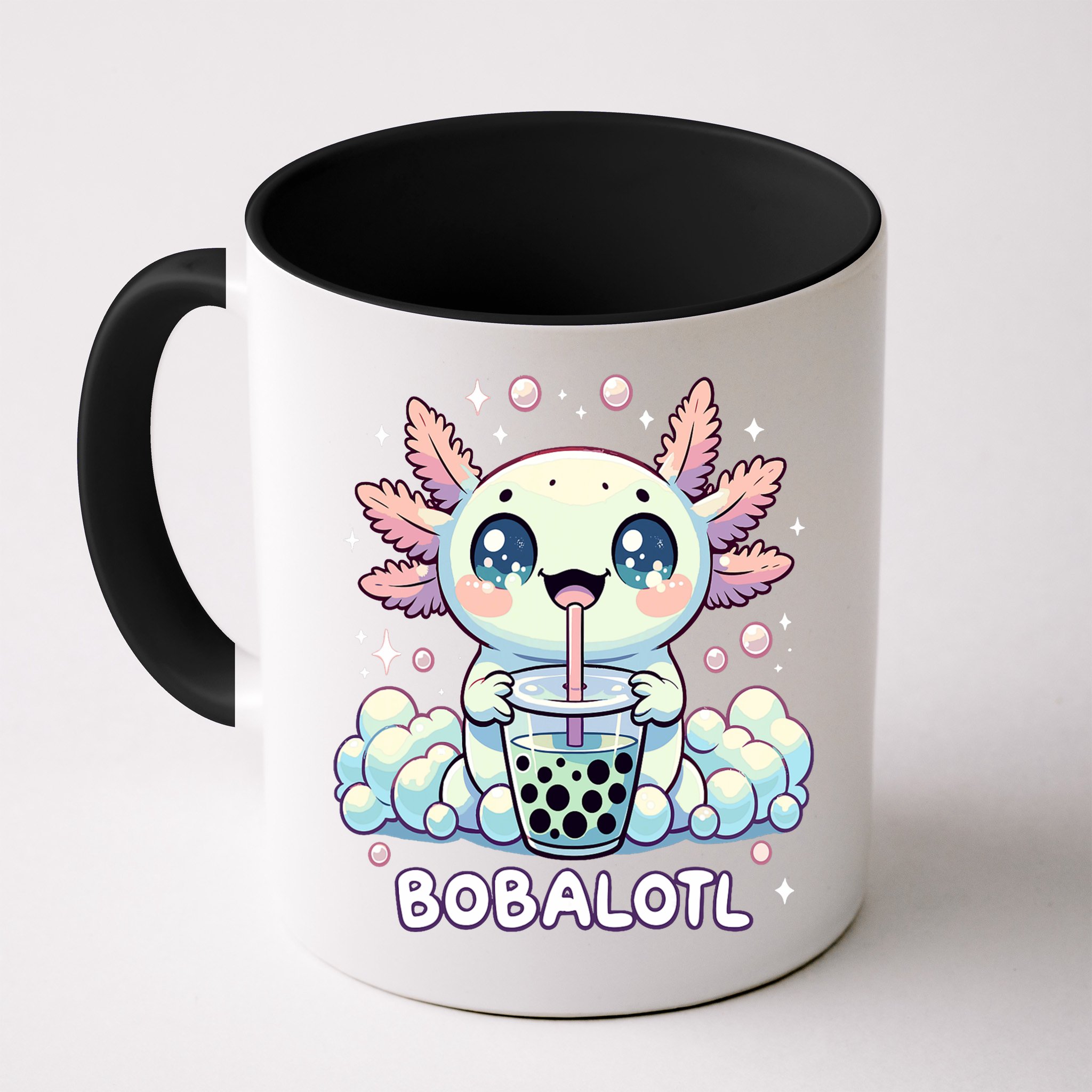Axolotl Bubble Tea Anime Kawaii Cute Axolotl  Mug