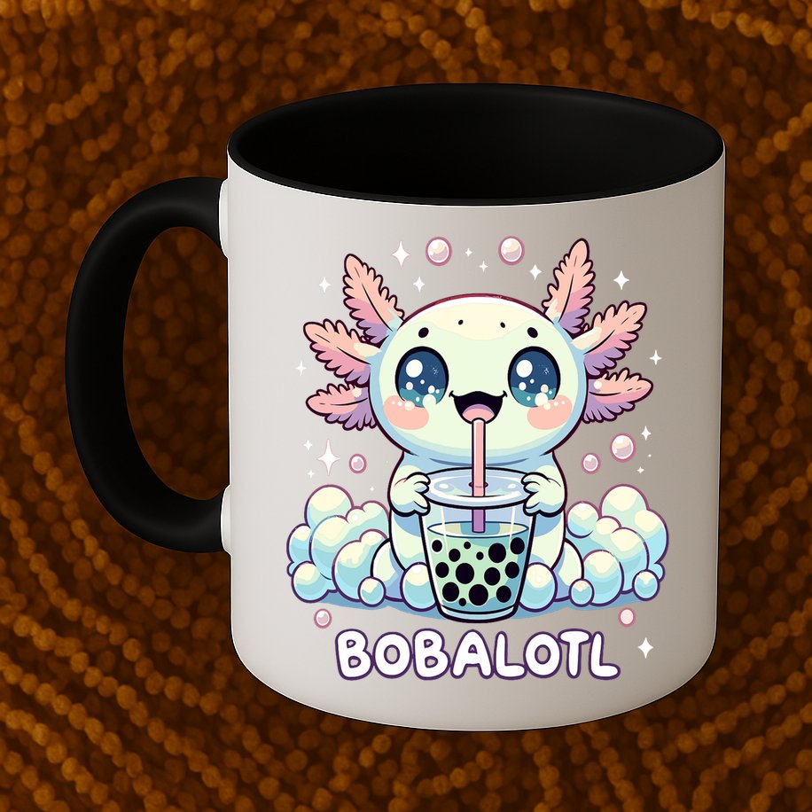 Axolotl Bubble Tea Anime Kawaii Cute Axolotl  Mug
