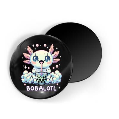 Axolotl Bubble Tea Anime Kawaii Cute Axolotl  Magnet