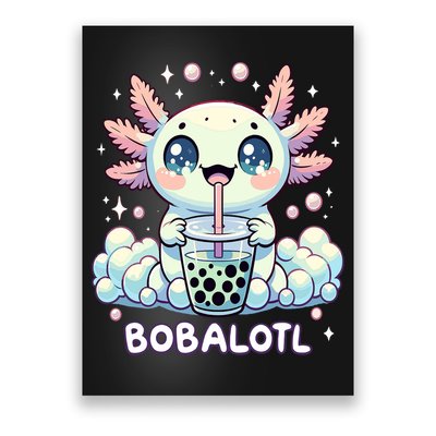 Axolotl Bubble Tea Anime Kawaii Cute Axolotl  Poster