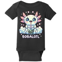 Axolotl Bubble Tea Anime Kawaii Cute Axolotl  Baby Bodysuit