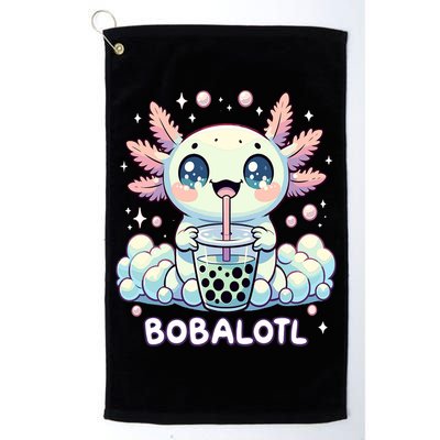 Axolotl Bubble Tea Anime Kawaii Cute Axolotl  Golf Towel