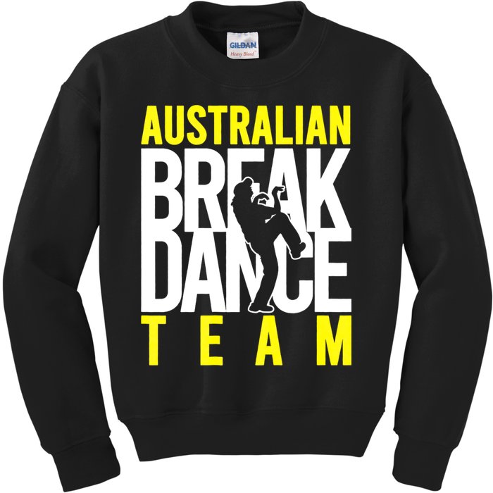 Australian Breakdance Team Costume Break Dancer Matching Kids Sweatshirt