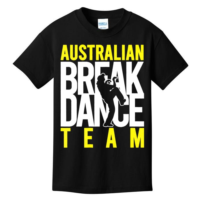 Australian Breakdance Team Costume Break Dancer Matching Kids T-Shirt